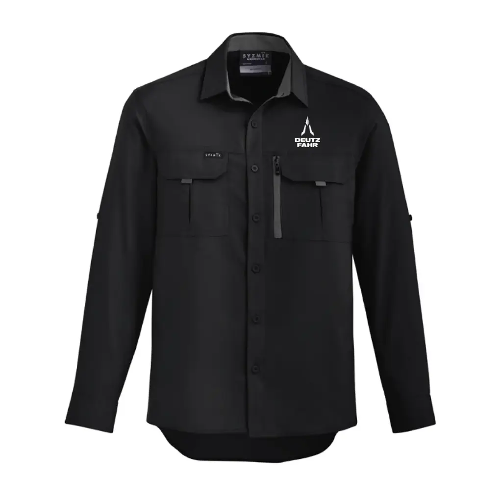 Black long sleeve work shirt
