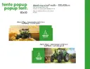 Demi mur pour tente popup