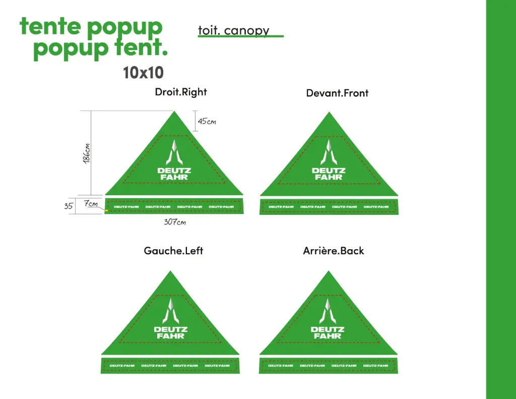 Popup promotional tent