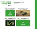Canvas wall for popup tent
