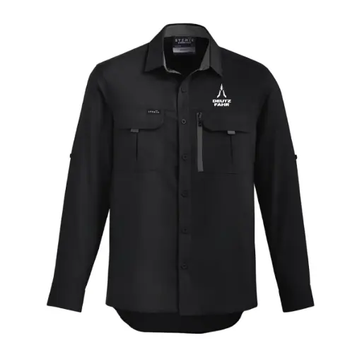 Black long sleeve work shirt